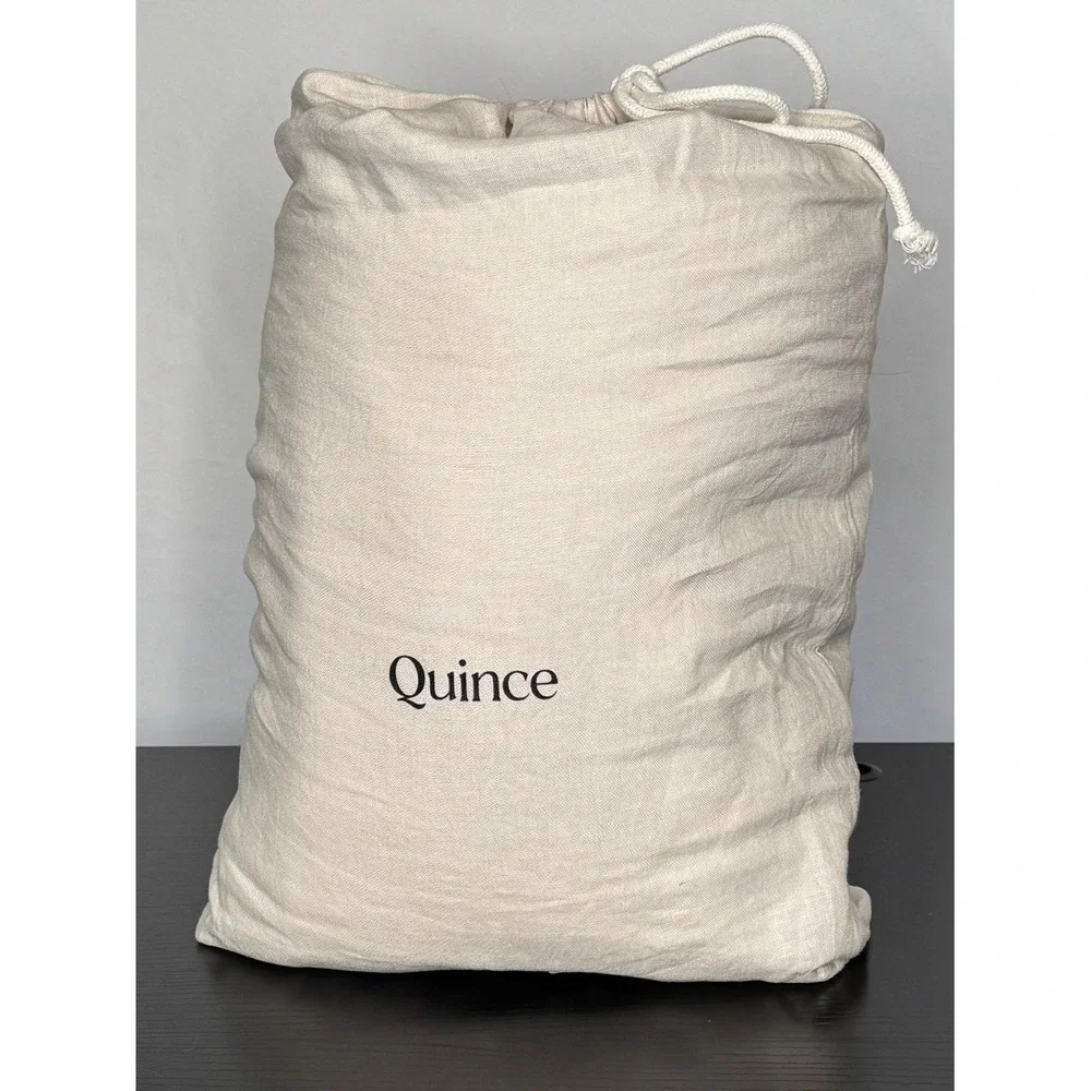 Quince European Linen Duvet Cover Set Full/Queen | Sand | 100% Linen